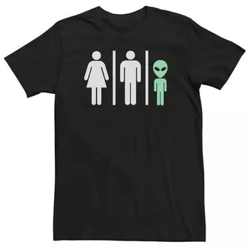 Мужская футболка «Правила ванной комнаты» Alien Licensed Character