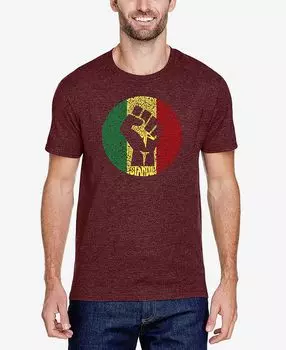 Мужская футболка premium blend word art get up stand up LA Pop Art