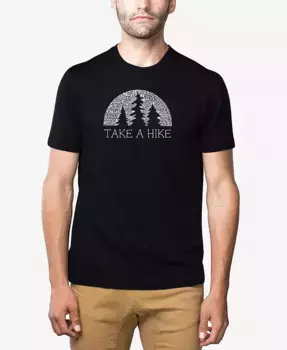 Мужская футболка Premium Blend Word Art Nature Lover LA Pop Art, черный