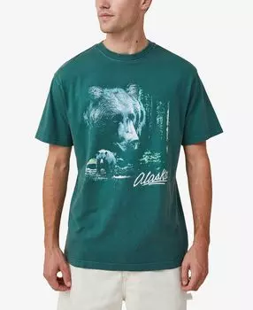 Мужская футболка премиум-класса свободного кроя art COTTON ON, мульти