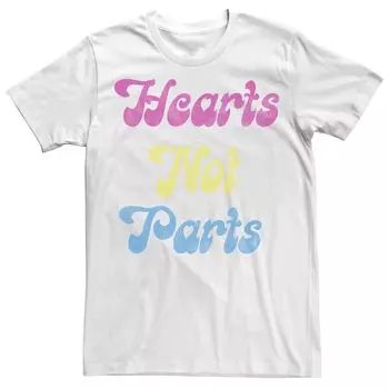 Мужская футболка Pride Hearts Not Parts Licensed Character