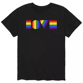 Мужская футболка Pride Love Licensed Character, черный