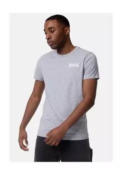 Мужская футболка приталенного кроя ELMDON LONSDALE, цвет Marl Grey