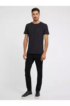 Мужская футболка приталенного кроя New Tech Guess, черный