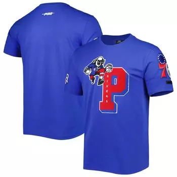 Мужская футболка Pro Standard Royal Philadelphia 76ers Mash Up Capsule