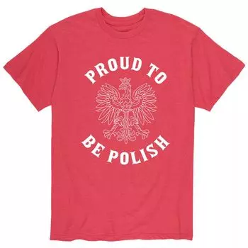 Мужская футболка Proud To Be Polish Licensed Character
