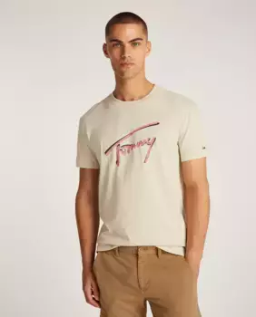 Мужская футболка прямого кроя с короткими рукавами Tommy Jeans, желтый