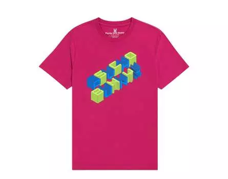 Мужская футболка Psycho Bunny Jaxson 3D Magenta Storm B6U208S1PC-MAGS, розовый