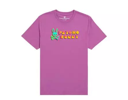 Мужская футболка Psycho Bunny Mateo Deco Purple Haze B6U133S1PC-PUH