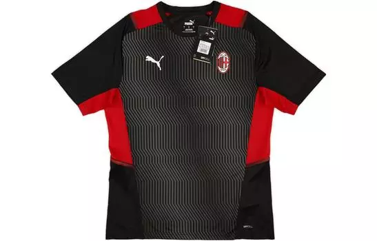 Мужская футболка Puma, цвет Black and red contrast