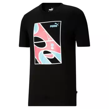 Мужская футболка PUMA Hoops Court, черный
