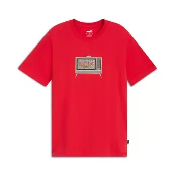 Мужская футболка PUMA с 8-битным рисунком, цвет For All Time Red