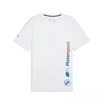 Мужская футболка PUMA с логотипом BMW M Motorsport, белый