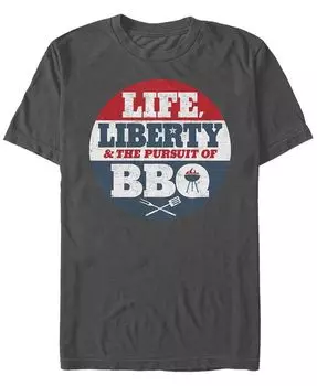 Мужская футболка Pursuit of Barbecue с короткими рукавами и круглым вырезом Fifth Sun, серый