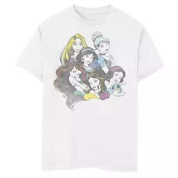 Мужская футболка яркого цвета в стиле поп-музыки Disney Princess Group Licensed Character