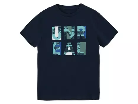 Мужская футболка QS by sOliver из чистого хлопка, темно-синий