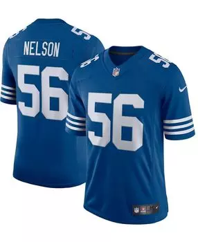 Мужская футболка quenton nelson royal indianapolis colts alternate vapor limited jersey Nike