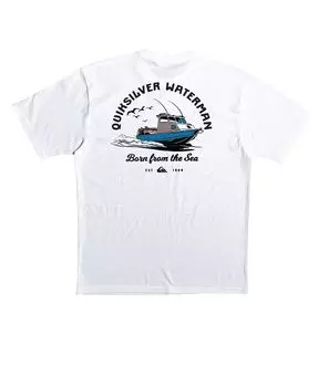 Мужская футболка Quiksilver Todos Run с короткими рукавами Quiksilver Waterman, белый