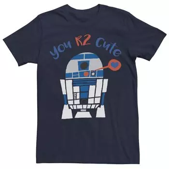 Мужская футболка R2-D2 Too Cute ко Дню святого Валентина Star Wars