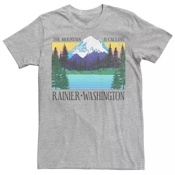 Мужская футболка Rainier Washington The Mountain Is Call Licensed Character, цвет Athletic Heather