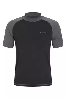 Мужская футболка рашгард с защитой от ультрафиолета Mountain Warehouse, черный