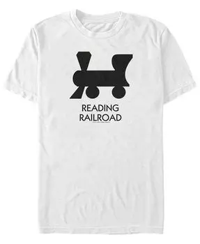 Мужская футболка Reading Railroad с короткими рукавами и круглым вырезом Fifth Sun, белый