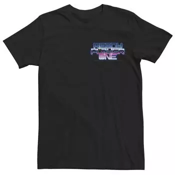 Мужская футболка Ready Player One с блестящим логотипом и градиентом Licensed Character