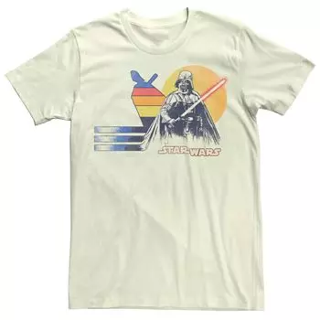 Мужская футболка Rebel Vader Rainbow Sunset Star Wars