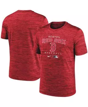 Мужская футболка red boston red sox authentic collection velocity practice performance Nike, красный