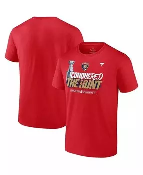 Мужская футболка Red Florida Panthers в честь чемпионов Кубка Стэнли 2024 Fanatics, красный