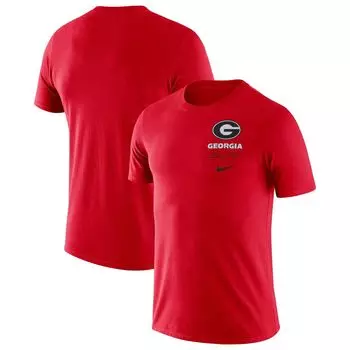 Мужская футболка Red Georgia Bulldogs Team Practice Performance Nike