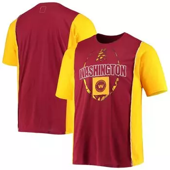 Мужская футболка Refried Apparel Burgundy/ Washington Football Team из экологически чистого материала с разрезом