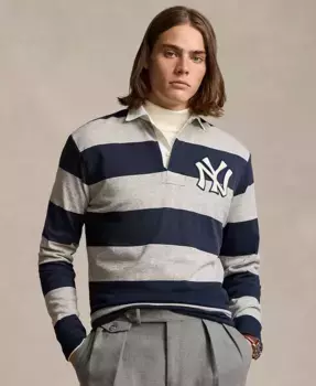 Мужская футболка регби «Янкиз» Polo Ralph Lauren, синий