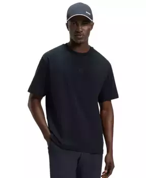 Мужская футболка Regular-Fit с монограммой Double B Hugo Boss, синий