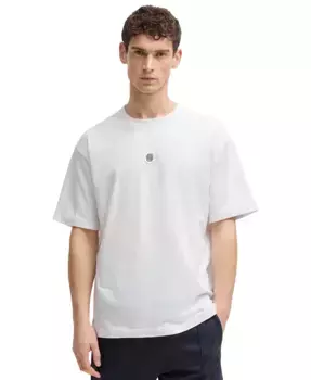 Мужская футболка Regular-Fit с монограммой Double B Hugo Boss, белый