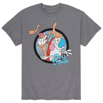 Мужская футболка Ren & Stimpy Circle Licensed Character