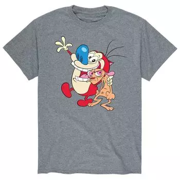 Мужская футболка Ren & Stimpy Walking Stimpy Mad Licensed Character