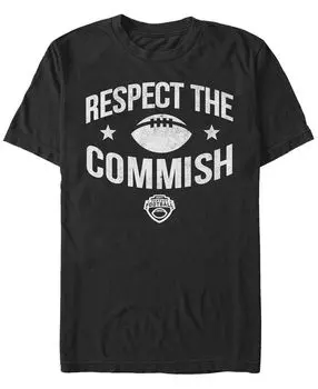Мужская футболка respect the commish с круглым вырезом и короткими рукавами Fifth Sun, черный