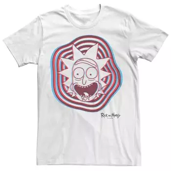 Мужская футболка Rick And Morty с психоделическим изображением Рика Licensed Character