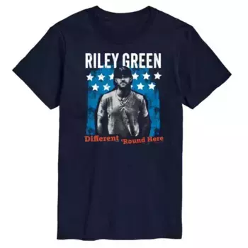 Мужская футболка Riley Green с принтом "Здесь всё по-другому" Licensed Character, синий