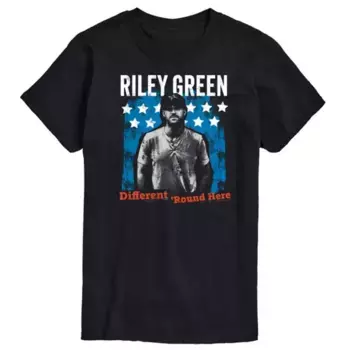 Мужская футболка Riley Green с принтом "Здесь всё по-другому" Licensed Character, черный