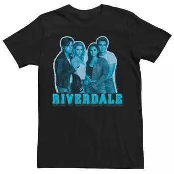 Мужская футболка Riverdale синего оттенка с портретом для групповых снимков Licensed Character