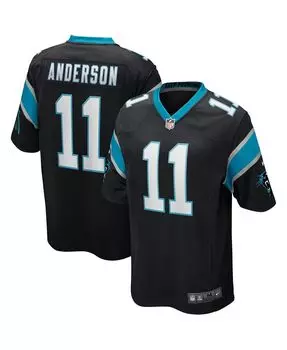Мужская футболка robby anderson black carolina panthers game player Nike, черный