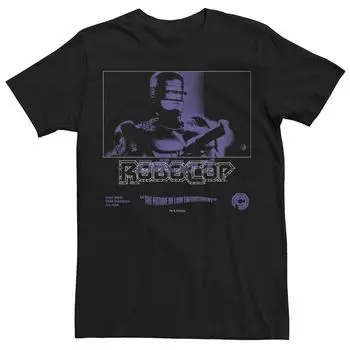 Мужская футболка RoboCop Part Man Part Machine All Cop с плакатом кандзи Licensed Character, черный