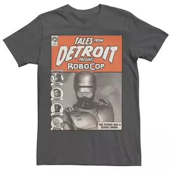 Мужская футболка RoboCop Tales From Detroit представляет комикс RoboCop Licensed Character