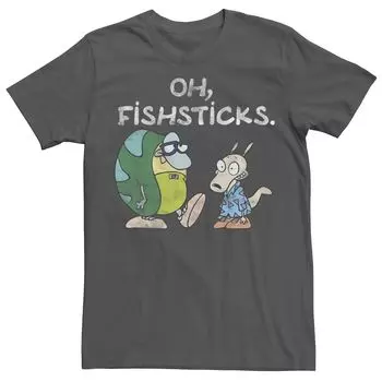 Мужская футболка Rocko's Modern Life Filburt Oh, Fishsticks Licensed Character