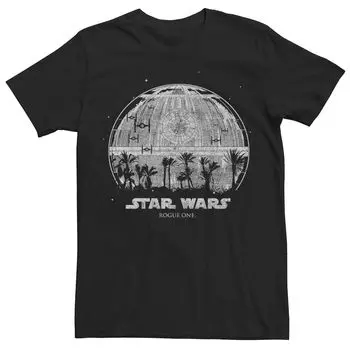 Мужская футболка Rogue One Palm Tree со звездой смерти Star Wars