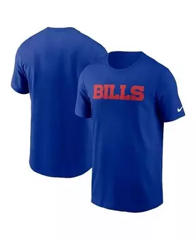 Мужская футболка Royal Buffalo Bills Primetime с надписью Essential Nike, синий