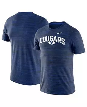 Мужская футболка Royal BYU Cougars Velocity Team Issue Performance Nike, синий
