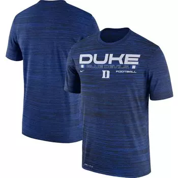 Мужская футболка Royal Duke Blue Devils Velocity Legend Football Performance Nike